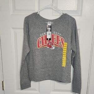 NFL Red and Gray Crew Neck Sweater